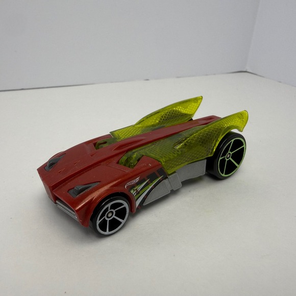 Hot Wheels Other - Hot Wheels Buzz Bomb Metallic Red Translucent Yellow Wings Diecast Car 2007